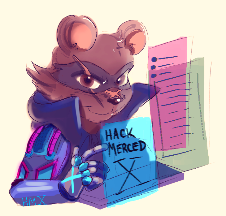 HackMerced X Sticker by Alisson Ross